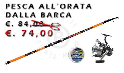 Kit pesca all'orata