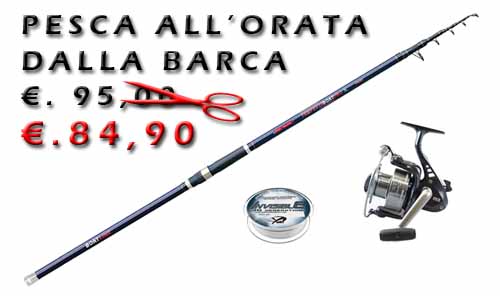 Kit pesca all'orata