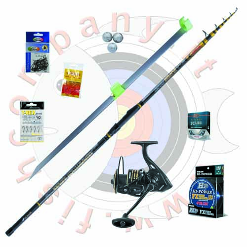 Set surf pesca dalla spiaggia