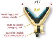 Appoggia canne basculante